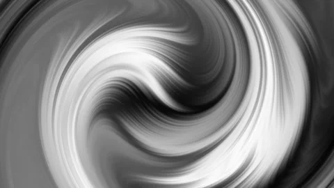 Seamless Looping Black and White Abstract Fluid Swirl Animation Stockbeeldmateriaal 344775251