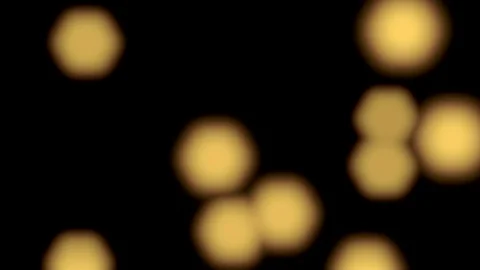 Seamless looping bokeh background with flying blurred lights - on black (4K) Video stock 105612748