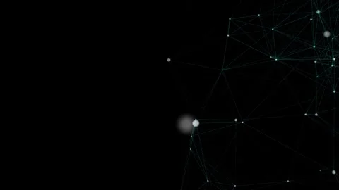 Seamless looping cinematic abstract plexus technology background animation .. Stock Footage 330421588