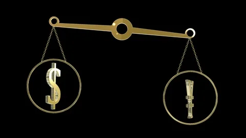 Seamless looping concept of exchange rate mechanism between two currencies Stock Footage 106237034