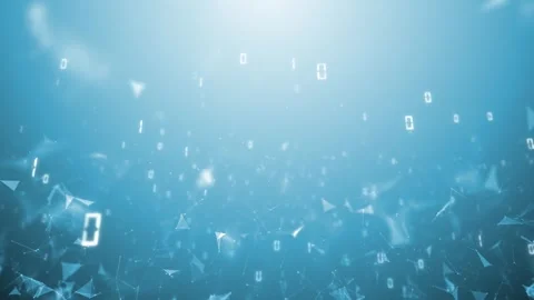 Seamless looping digital technology binary code numbers Vidéo 338109912
