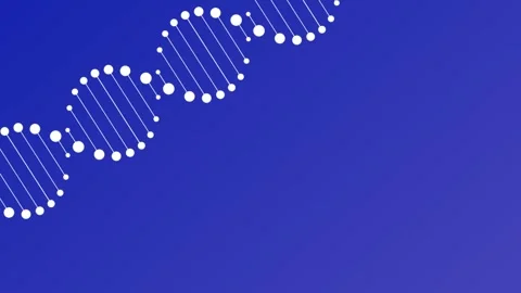 Seamless Looping DNA Double Helix on Gradient Background with Copy Space Stock Footage 317145766