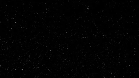 Seamless looping falling realistic snowflakes on black background Stock Footage 324526291