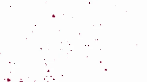 Seamless looping flying small hearts on white background Stock Footage 340587521