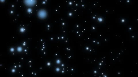 Seamless looping of glowing blue particles Stock Footage 345659937