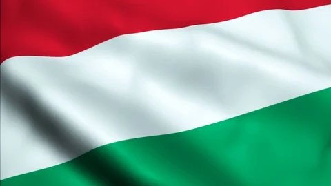 Seamless looping Hungary flag waving motion Vídeos de archivo 107463485