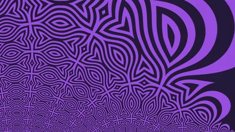 Seamless Looping Hypnotic Purple Optical Illusion Wavy Geometric Background Stock Footage 332242604