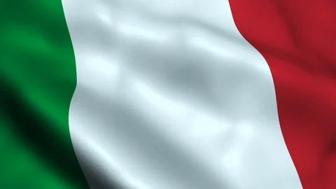 Seamless looping Italy flag waving motion Stock Footage 107463534