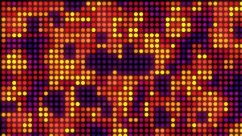 Seamless Looping LED Dot Grid Light Background Stock Footage 345120272