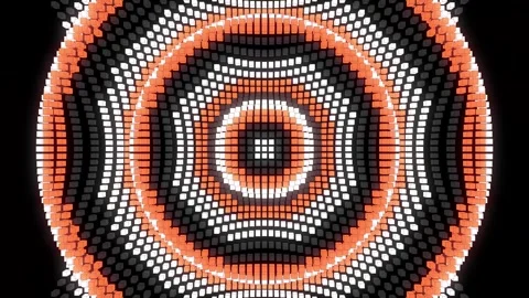 Seamless Looping Mosaic equalizer animation. Visualization of Audio waveform.  Stock-Footage 276349828