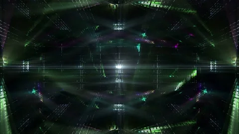 Seamless looping motion background 4k features dynamic futuristic structures and Stock Footage 160609206