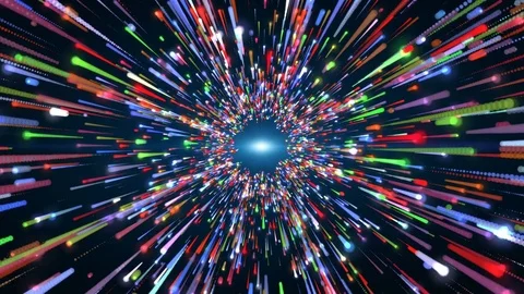 Seamless looping motion background, Blue green purple Trails of Light. Stock Footage 82908902