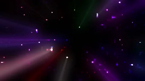 Seamless looping motion background features a colorful light rays background Stock Footage 160603038