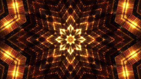 Seamless looping motion background features a star shaped pattern and shiny Stock Footage 160603975