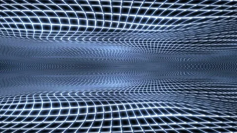 Seamless looping motion background features glowing grid structures Stock Footage 160604321