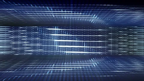 Seamless looping motion background features dynamic futuristic structures and Stock Footage 160606047