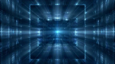 Seamless looping motion background features dynamic futuristic structures and Stock Footage 160606693