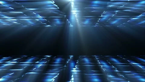 Seamless looping motion background features dynamic futuristic structures and Stock Footage 160609378