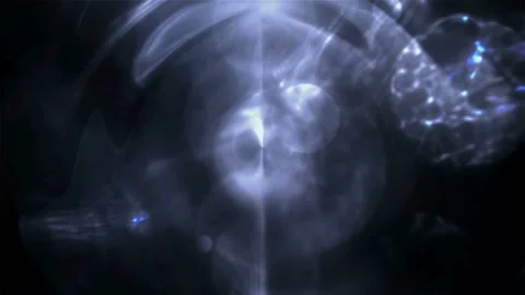 Seamless looping motion background features a blue design with shimmering lights Stock Footage 160611234