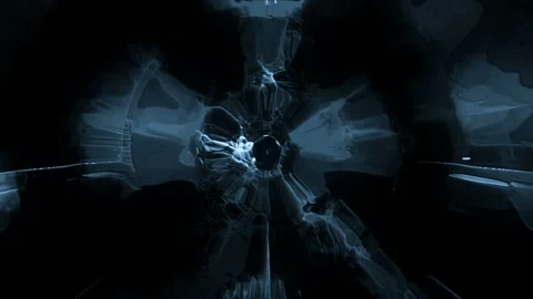 Seamless looping motion background features a abstract flickering blue lights Stock Footage 160655227