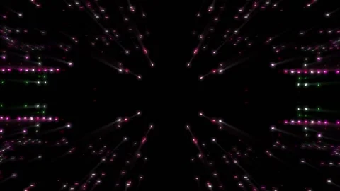 Seamless looping motion background features a flashing light wall Stock-Footage 160660072