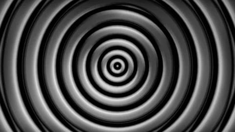 Seamless looping motion background features a hypnotic circles design Stock Footage 160662690