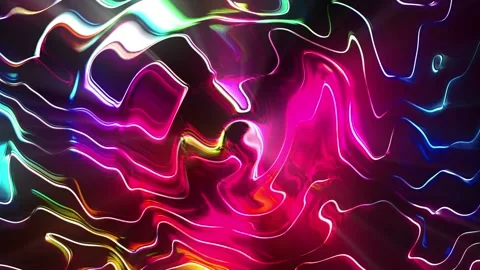 Seamless looping motion background features a distorted colorful abstract Stock Footage 160662901