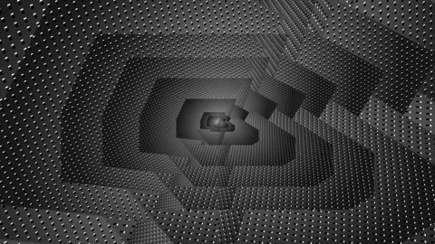 Seamless looping motion background features a dynamic moving metallic design Stock Footage 160663342