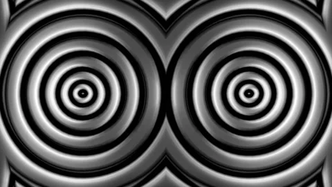 Seamless looping motion background features gray colored abstract hypnotic Stock Footage 160663773