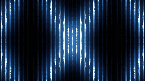 Seamless looping motion background features a futuristic pattern in glowing blue Stock Footage 160664236