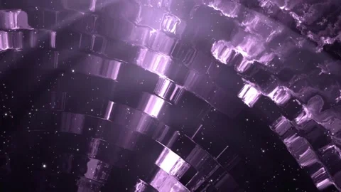 Seamless looping motion background features a glowing purple pattern and shiny Stock-Footage 160671085