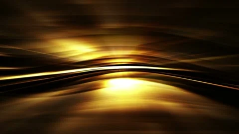 Seamless looping motion background in hd features abstract moving golden lines Stock Footage 160608629