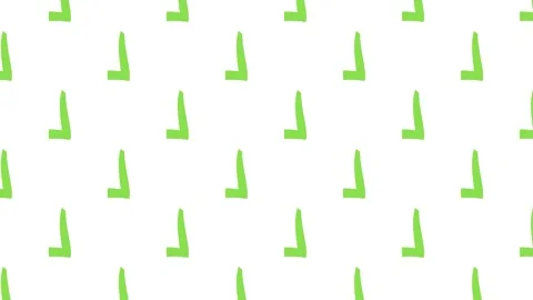 Seamless looping motion background of minimalist green checkmark Stock Footage 327555285