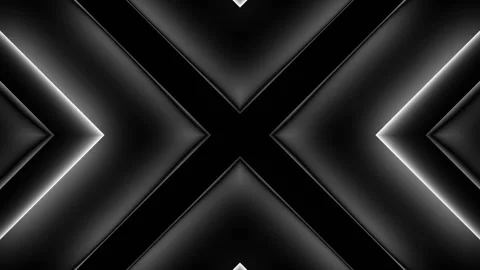 Seamless looping motion background shows a black and white abstract futuristic Stock Footage 160599195
