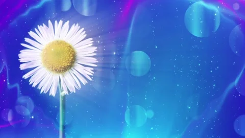 Seamless looping motion background shows a blue design background and a glowing Stock Footage 160599806