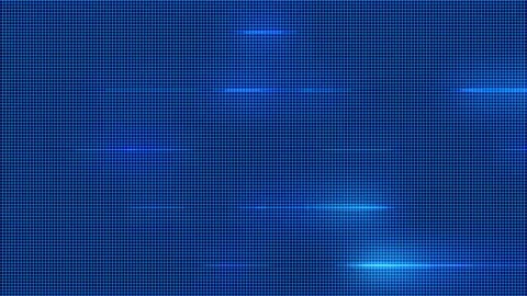 Seamless looping motion background shows a futuristic blue design with flashing Stock Footage 160599939