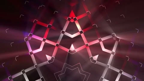 Seamless looping motion background shows a flickering colorful design with Stock-Footage 160600088