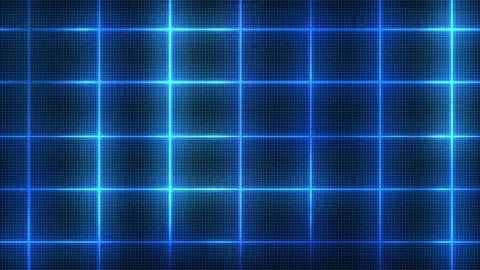 Seamless looping motion background shows a futuristic grid design with glowing Stock-Footage 160603002