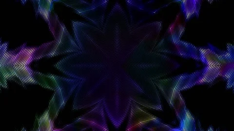 Seamless looping motion background shows a flickering star shaped design Stock Footage 160604240