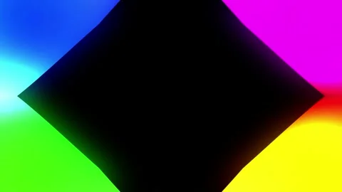 Seamless looping motion background shows glowing colors and dynamic abstract Stock Footage 160605292