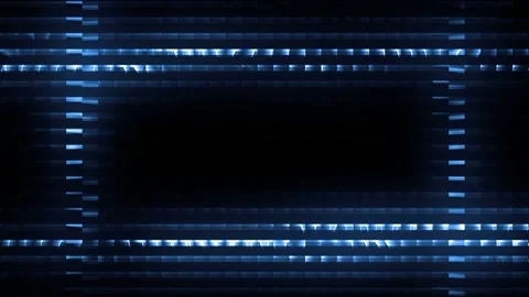 Seamless looping motion background shows futuristic design with glowing light Stock Footage 160605603