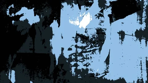 Seamless looping motion background shows a abstract blue grunge texture Stock Footage 160606679