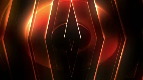 Seamless looping motion background shows a futuristic design in glowing colors Stock Footage 160606708