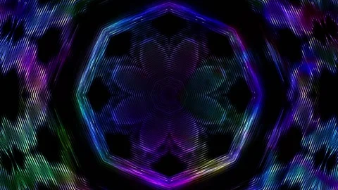Seamless looping motion background shows a flickering abstract neon wall Stock Footage 160606744
