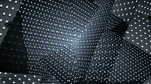 Seamless looping motion background shows a futuristic design with dynamic Stock Footage 160608381