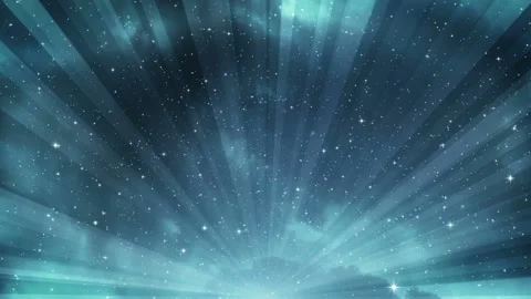 Seamless looping motion background shows a fantasy heaven background with star Stock Footage 160609708