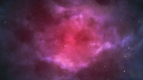 Seamless looping motion background shows a flight through outer space Stock Footage 160611777