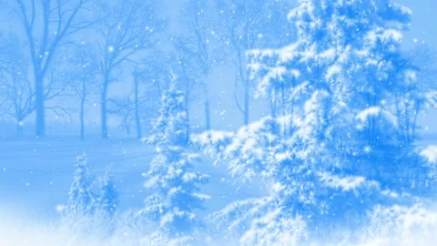 Seamless looping motion background shows a dreamy winter scenery in blue colors Stock Footage 160656739