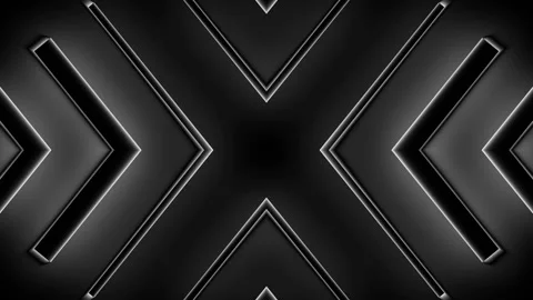 Seamless looping motion background shows a dark toned black futuristic design Stock Footage 160657081