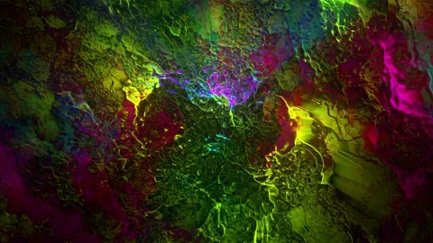 Seamless looping motion background shows a colorful liquid design Stock Footage 160657185